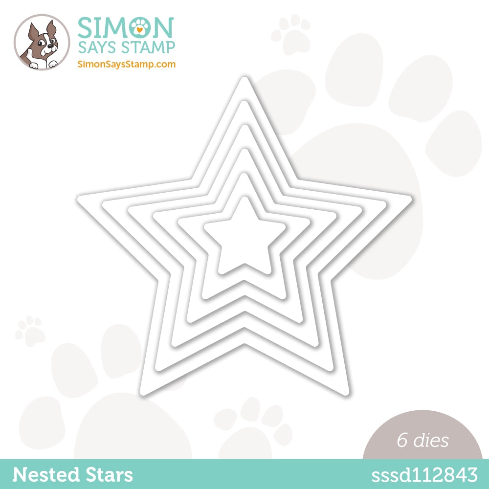 Simon Says Stamp Nested Stars Wafer Dies sssd112843 Out Of This World