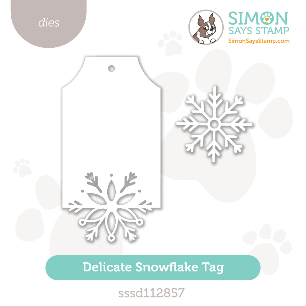 Simon Says Stamp Delicate Snowflake Tag Wafer Die sssd112857