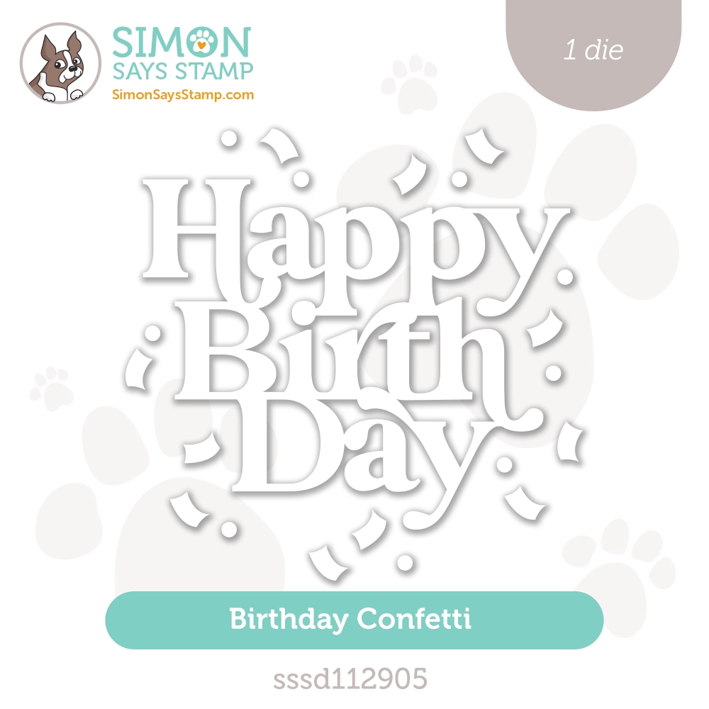 Simon Says Stamp Birthday Confetti Wafer Dies sssd112905 Stamptember