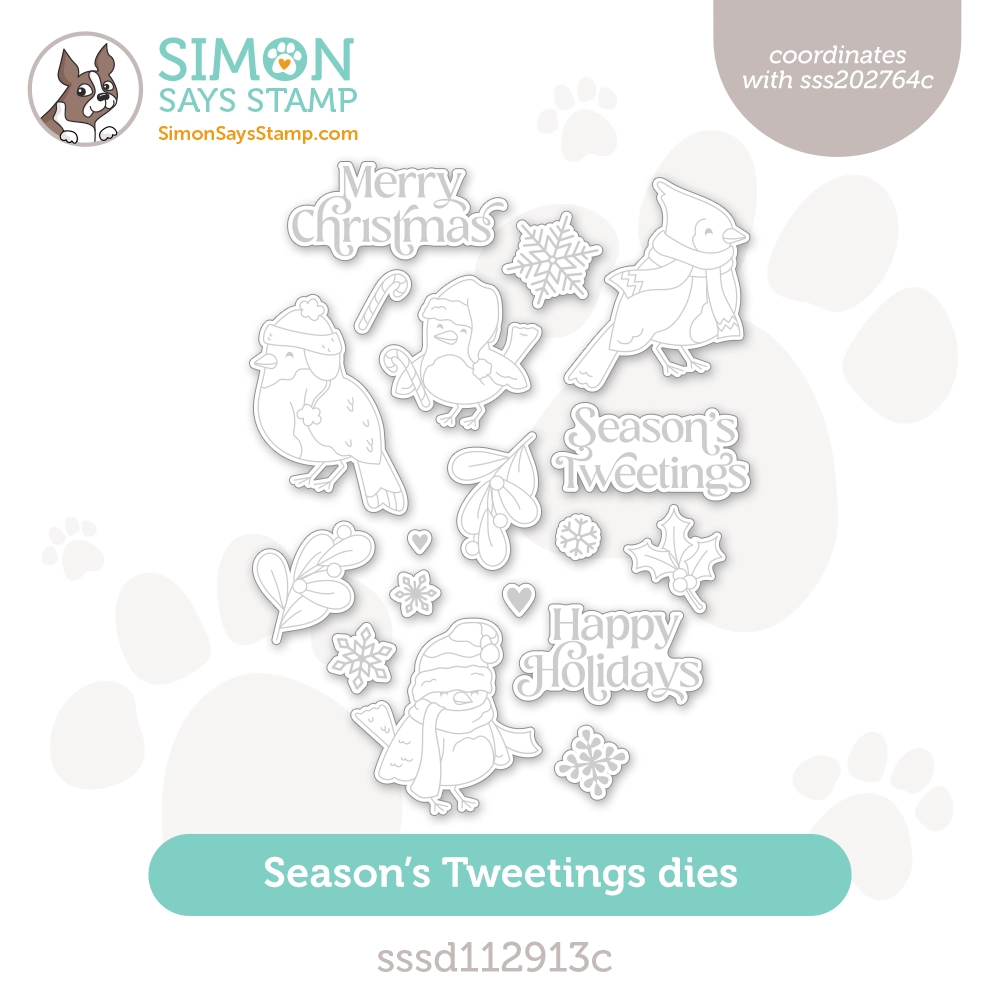 Simon Says Stamp Season's Tweetings Wafer Dies sssd112913c All The Joy