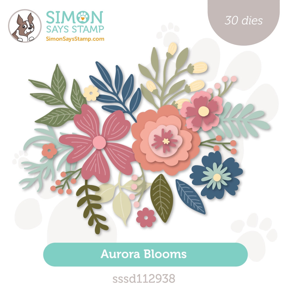 Simon Says Stamp Aurora Blooms Wafer Dies sssd112938 Diecember