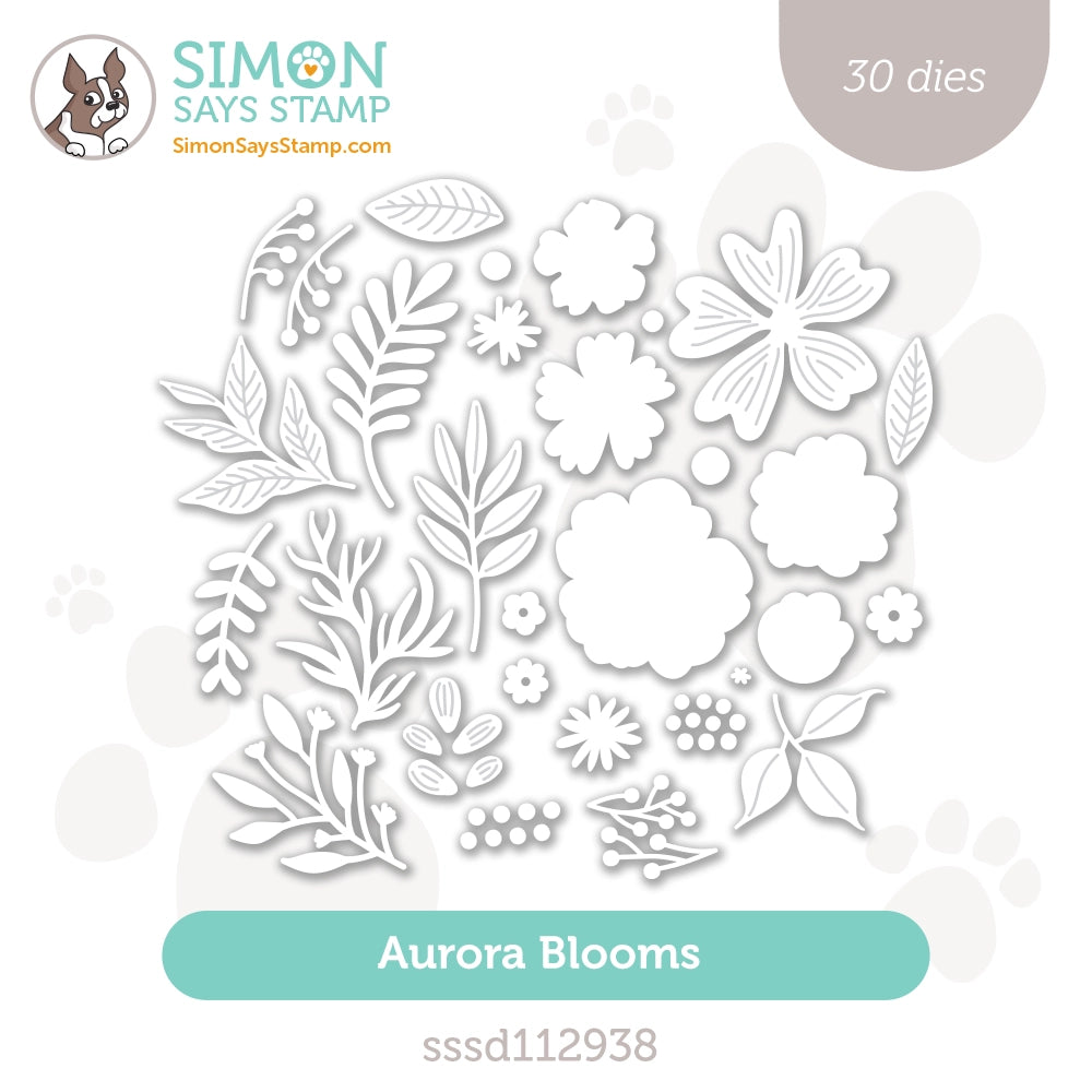 Simon Says Stamp Aurora Blooms Wafer Dies sssd112938 Diecember