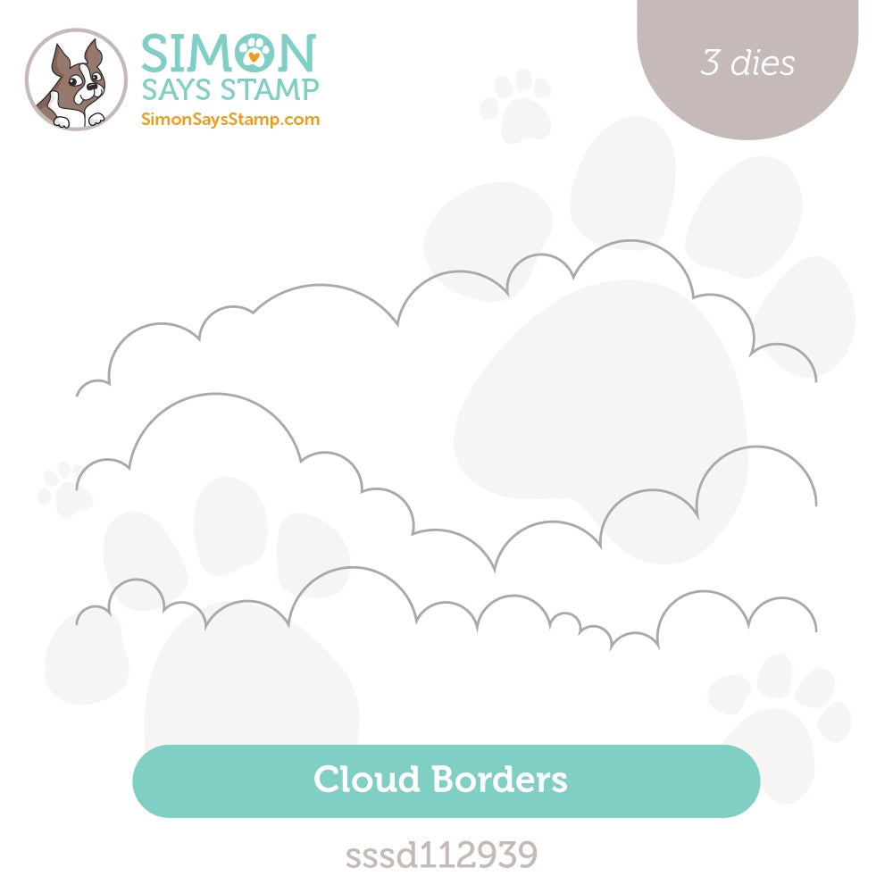 Simon Says Stamp Cloud Borders Wafer Dies sssd112939 Diecember