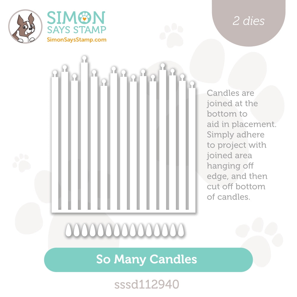 Simon Says Stamp So Many Candles Wafer Dies sssd112940 Diecember