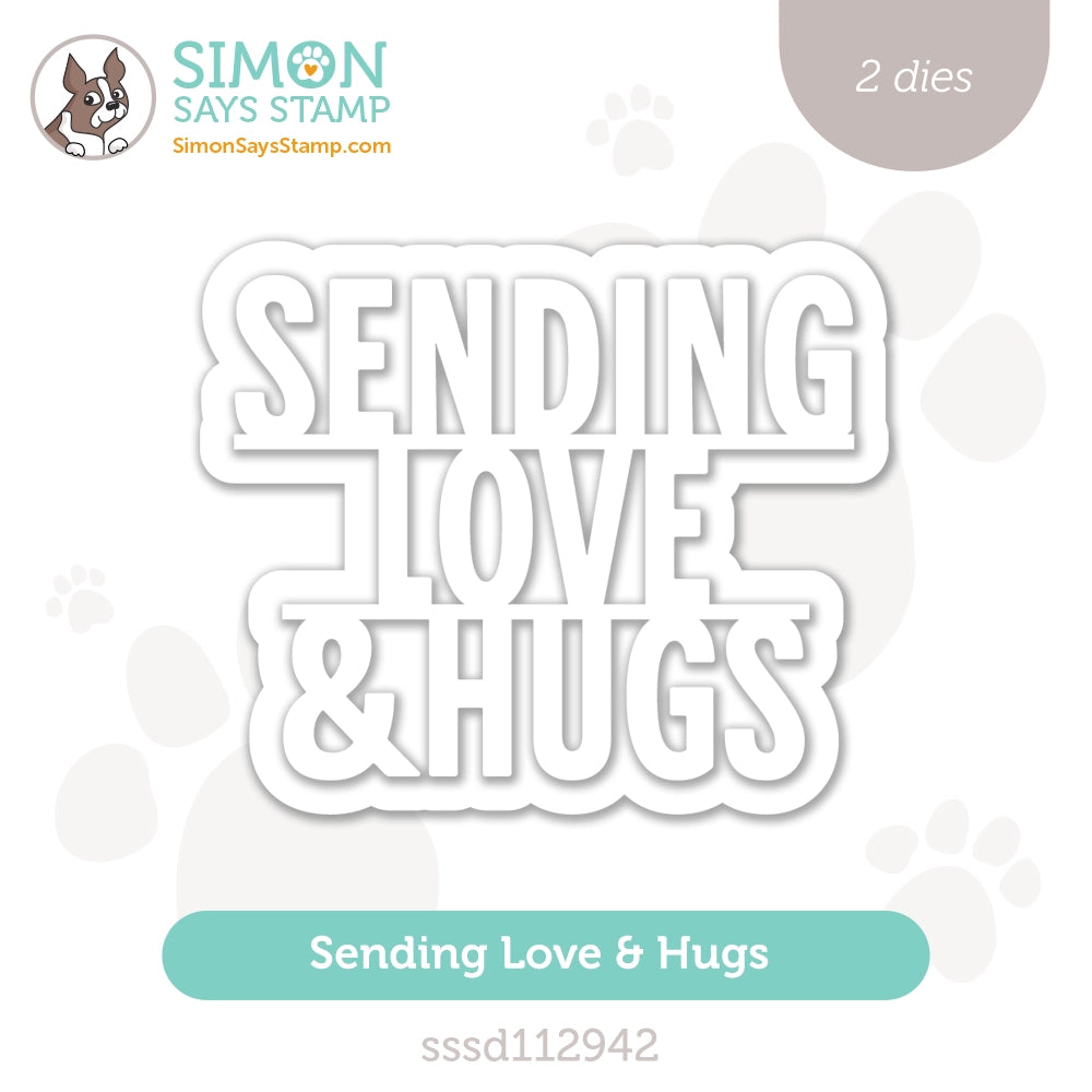 Simon Says Stamp Sending Love And Hugs Wafer Dies sssd112942 Diecember