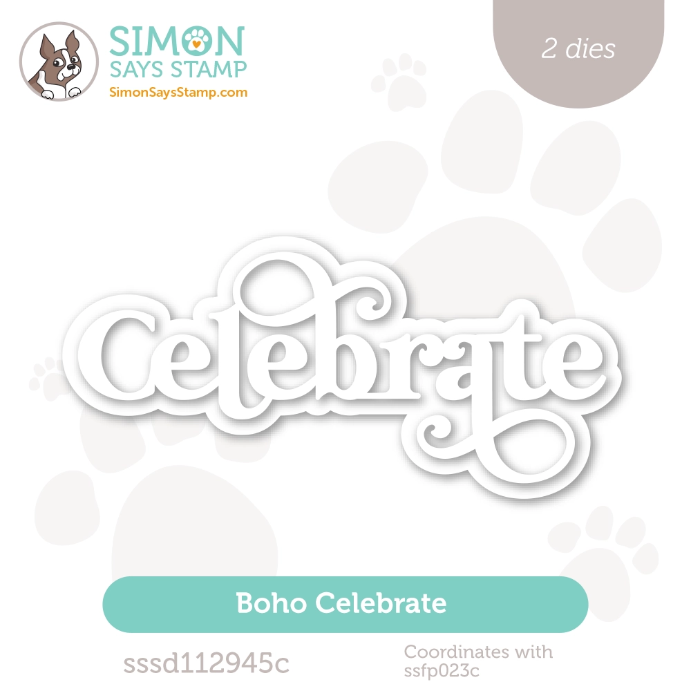 Simon Says Stamp Boho Celebrate Wafer Dies sssd112945c Diecember