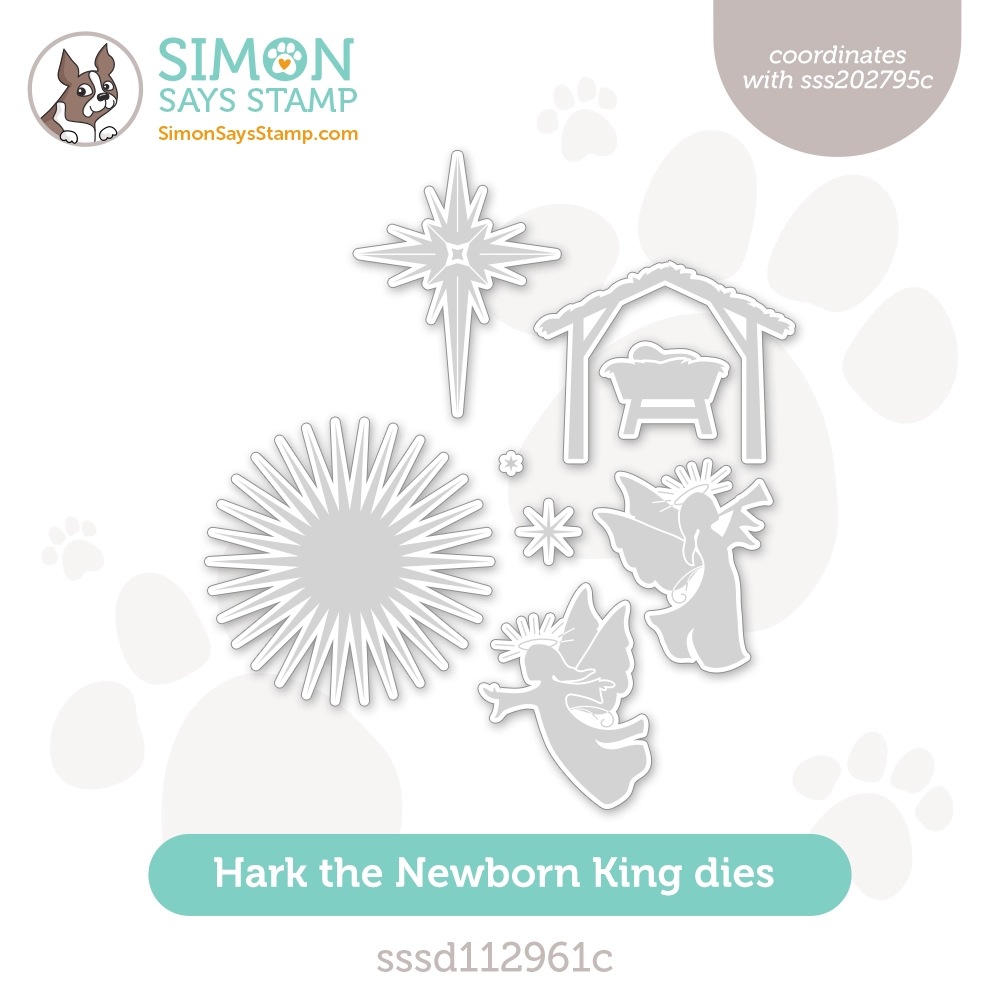 Simon Says Stamp Hark The Newborn King Wafer Dies sssd112961c