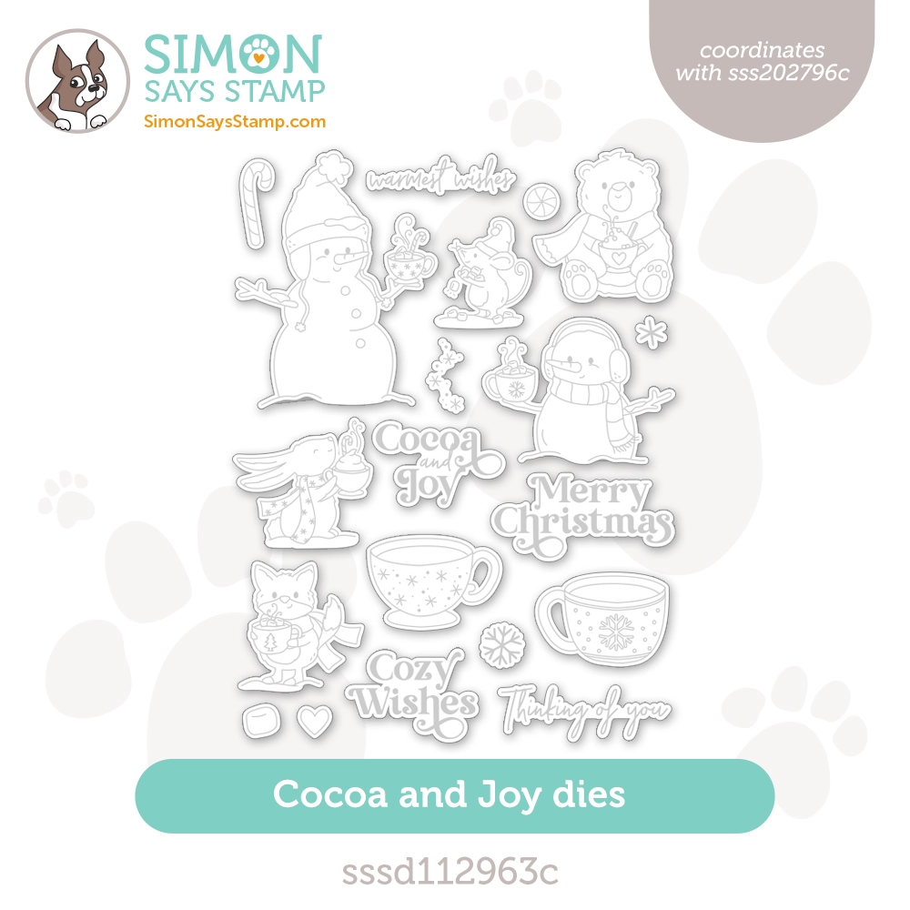 Simon Says Stamp Cocoa And Joy Wafer Dies sssd112963c