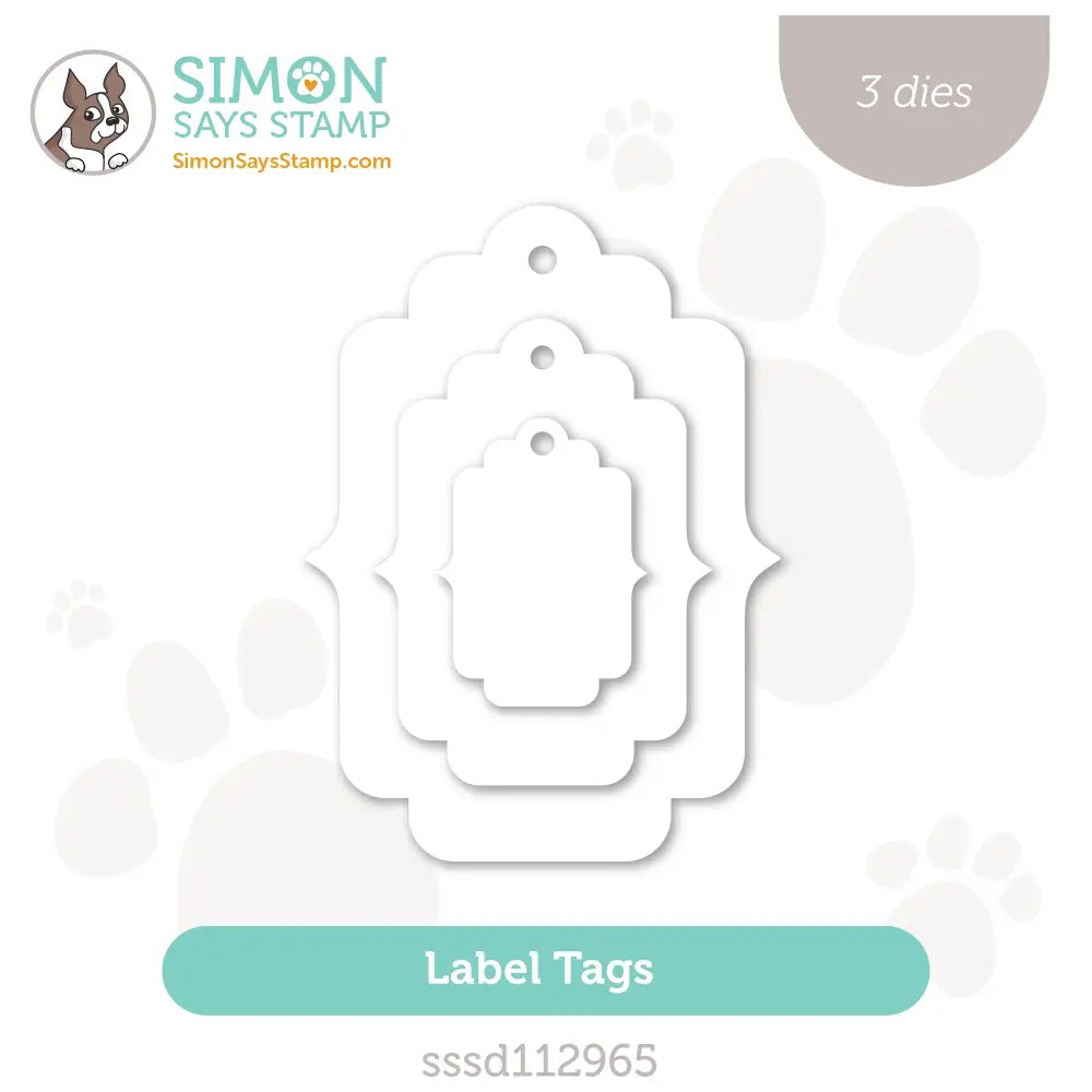 Simon Says Stamp Label Tags Wafer Dies sssd112965