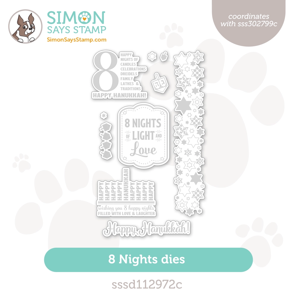 Simon Says Stamp 8 Nights Wafer Dies sssd112972c All The Joy