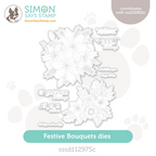 Simon Says Stamp Festive Bouquets Wafer Dies sssd112975c All The Joy