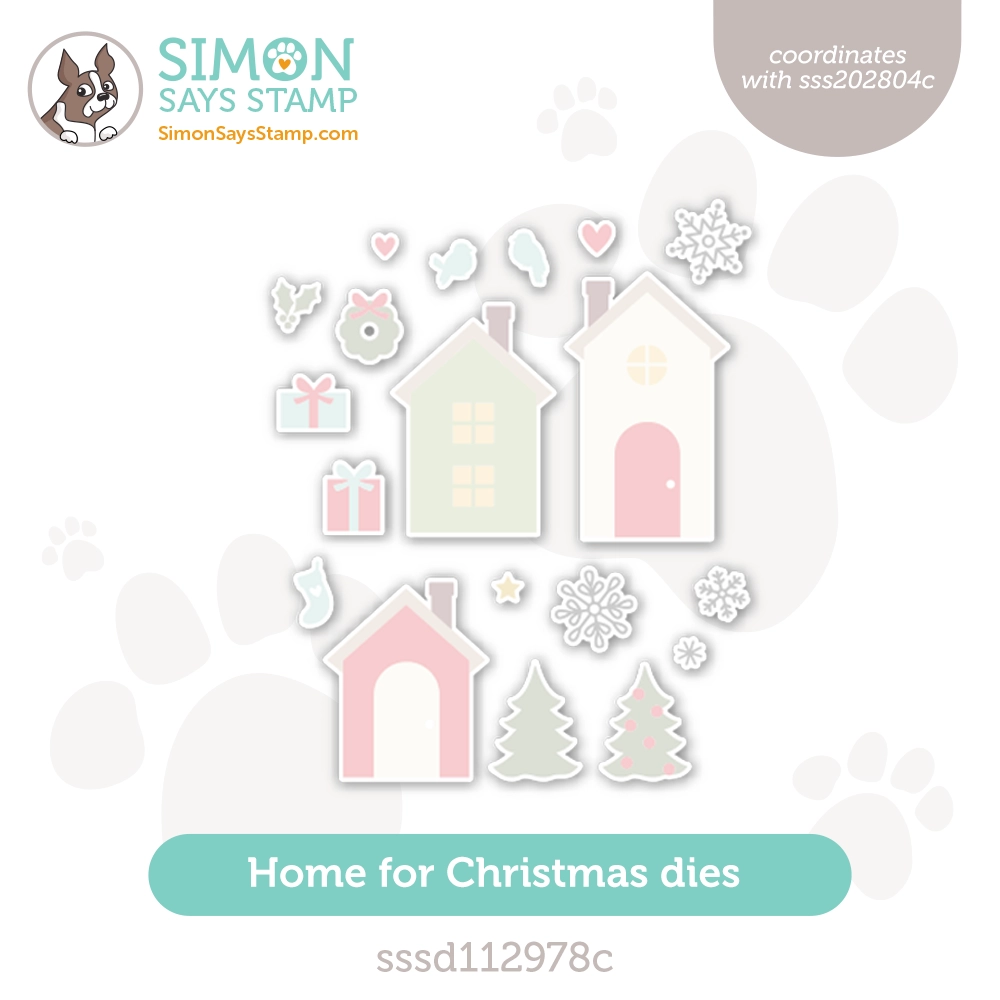 Simon Says Stamp Home For Christmas Wafer Dies sssd112978c