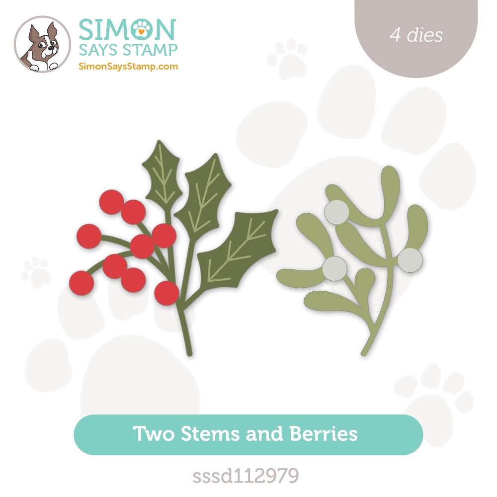 Simon Says Stamp 2 Stems and Berries Die Set Simon Says Stamp 2 Stems and Berries Die Set