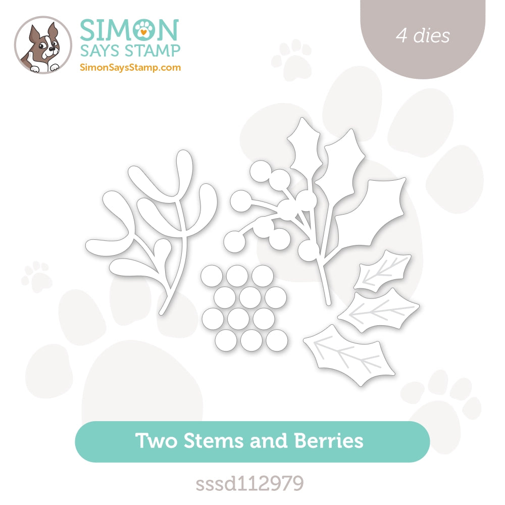Simon Says Stamp Two Stems And Berries Wafer Dies sssd112979