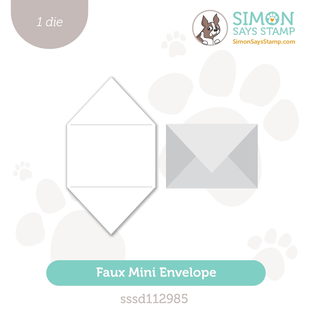 Simon Says Stamp Faux Mini Envelope Wafer Dies sssd112985 Smitten