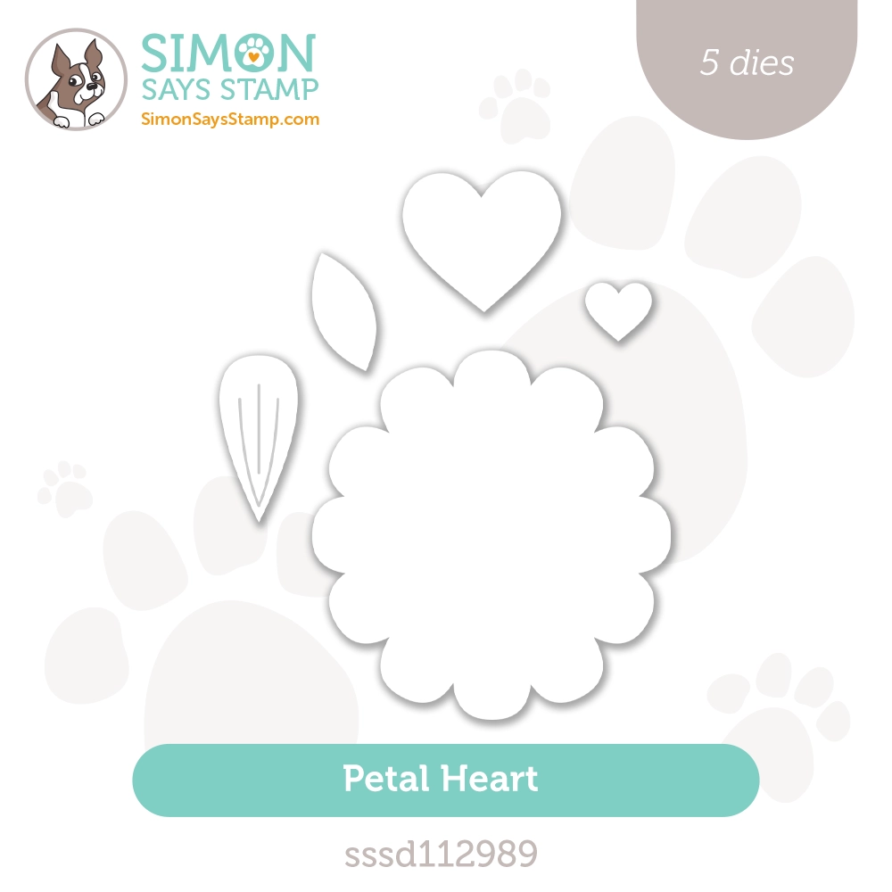 Simon Says Stamp Petal Heart Wafer Dies sssd112989 Smitten