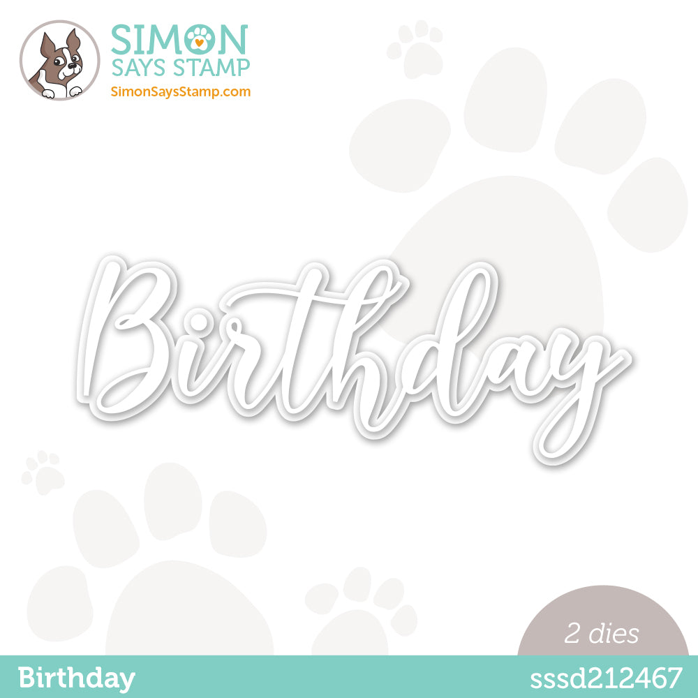 Simon Says Stamp BIRTHDAY Wafer Dies sssd212467