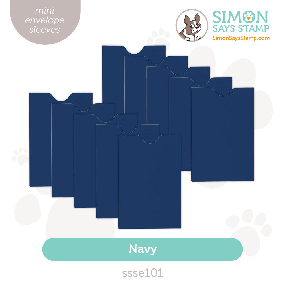 Simon Says Stamp Gift Card Envelopes Mini Navy Sleeve ssse101 Simon Says Stamp Gift Card Envelopes Mini Navy Sleeve ssse101