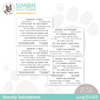 Simon Says Stamp Sentiment Strips SPOOKY SALUTATIONS sssg131063