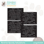 Simon Says Stamp Sentiment Strips REVERSE SPOOKY SALUTATIONS sssg131064