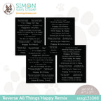 Simon Says Stamp Sentiment Strips REVERSE ALL THINGS HAPPY REMIX sssg131088
