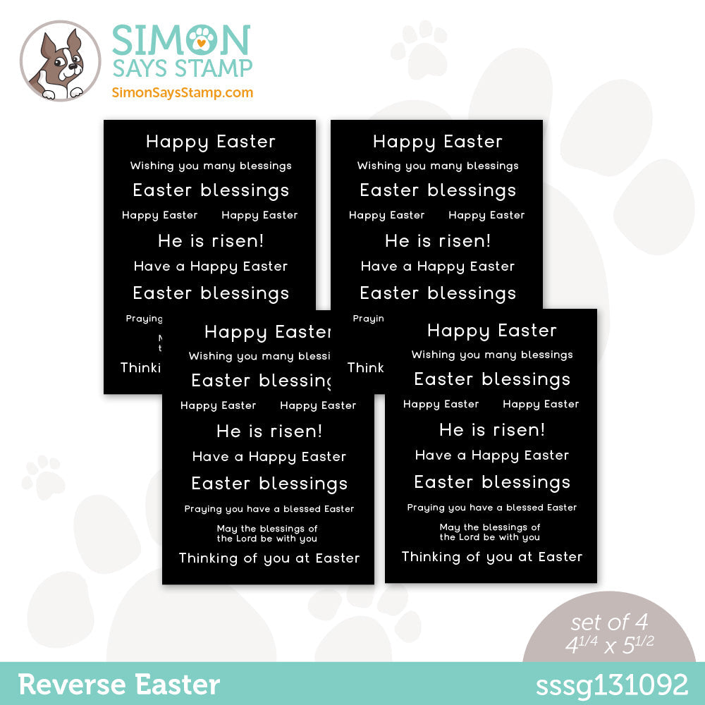 Simon Says Stamp Sentiment Strips REVERSE EASTER sssg131092