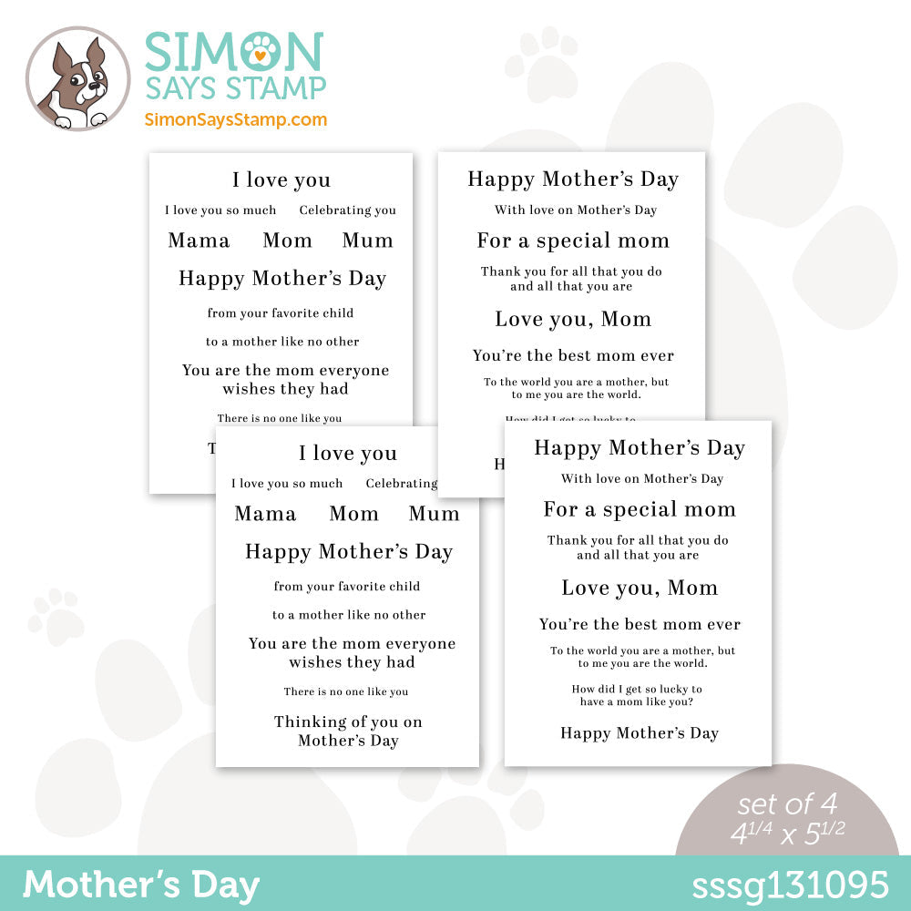 Simon Says Stamp Sentiment Strips MOTHER'S DAY sssg131095