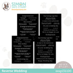Simon Says Stamp Sentiment Strips REVERSE WEDDING sssg131100 *
