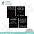 Simon Says Stamp Sentiment Strips REVERSE JUST GROOVY sssg131108 *