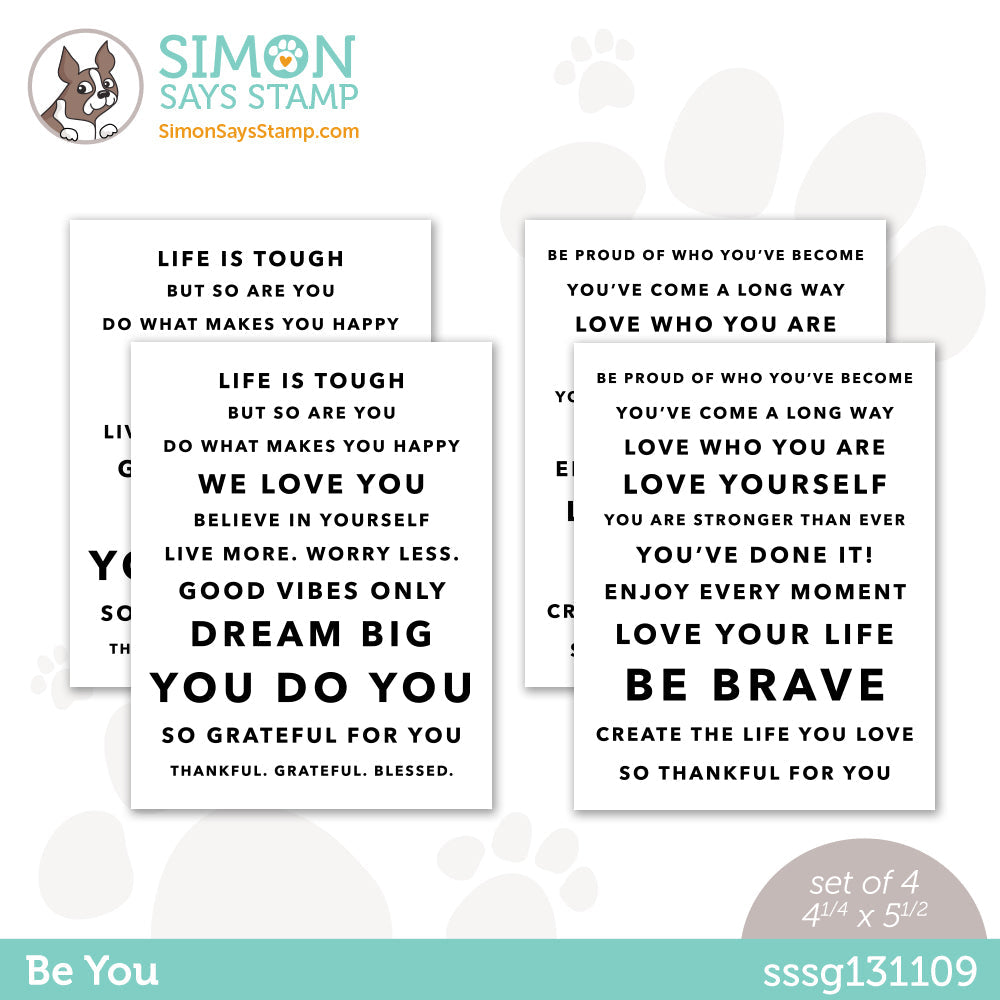 Simon Says Stamp Sentiment Strips BE YOU sssg131109 *