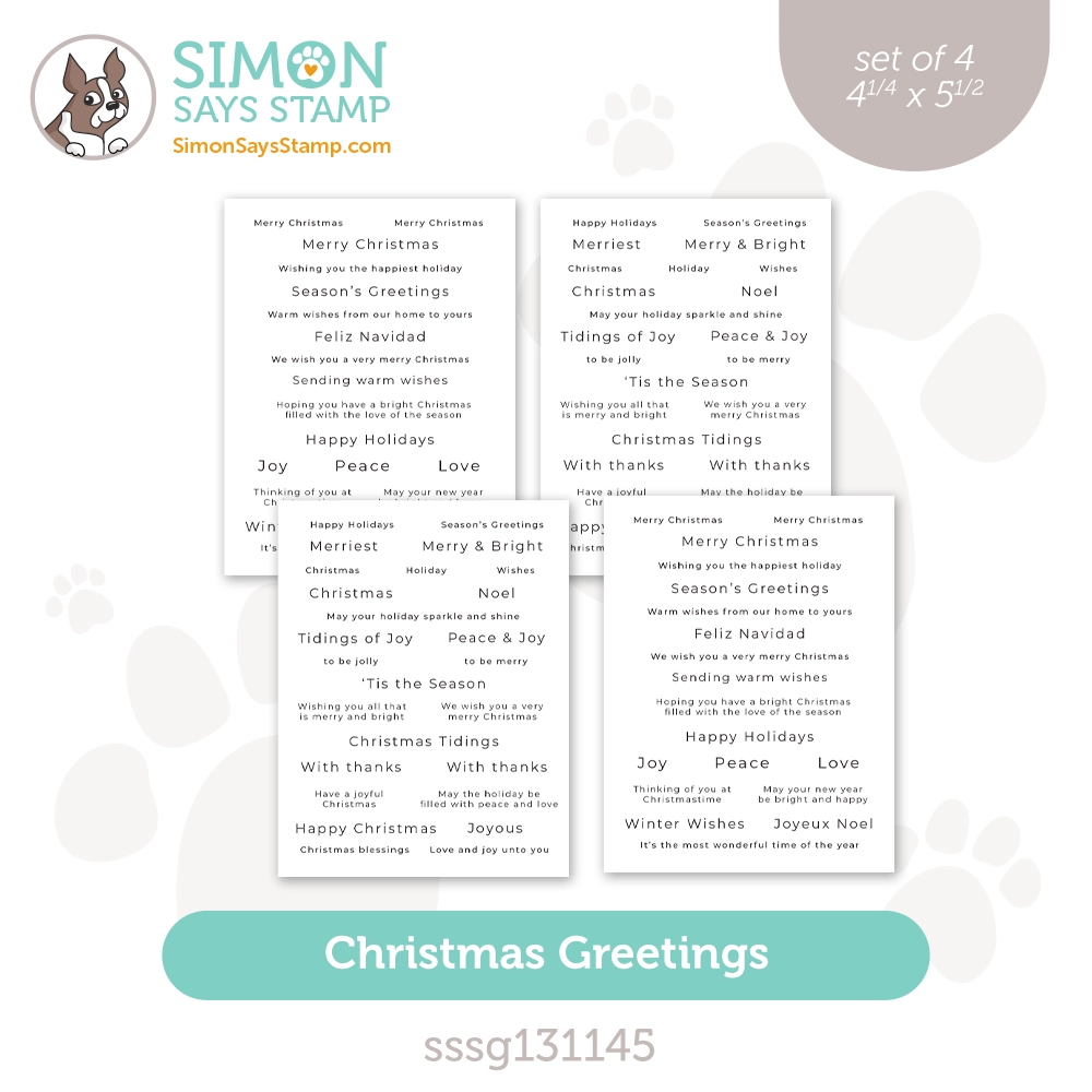 Simon Says Stamp Sentiment Strips Reverse Christmas Greetings sssg131145 All The Joy