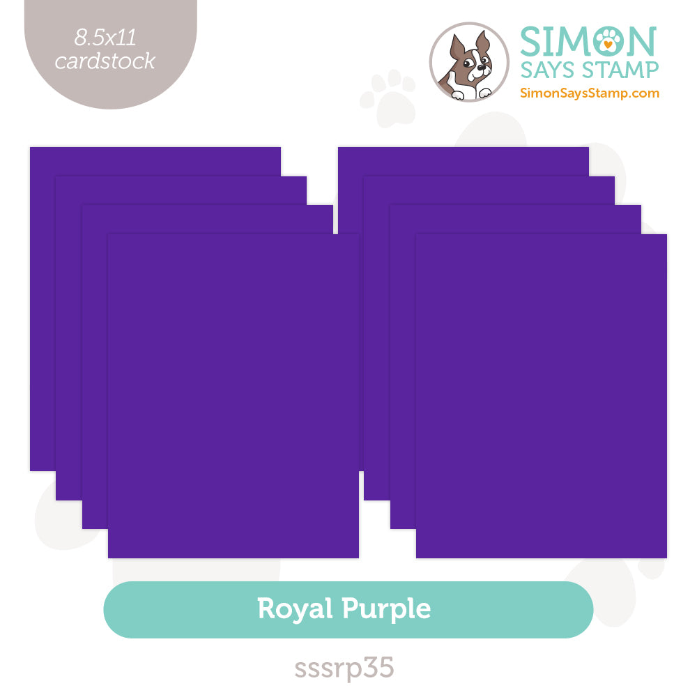 Simon Says Stamp Cardstock 100lb Royal Purple SSSRP35
