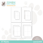 Simon Says Stamp Set of 4 Stencils and 4 A7 MASKS ssst121493