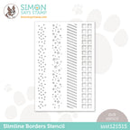 Simon Says Stamp Stencil SLIMLINE BORDERS ssst121515