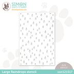 Simon Says Stamp Stencil LARGE RAINDROPS ssst121517