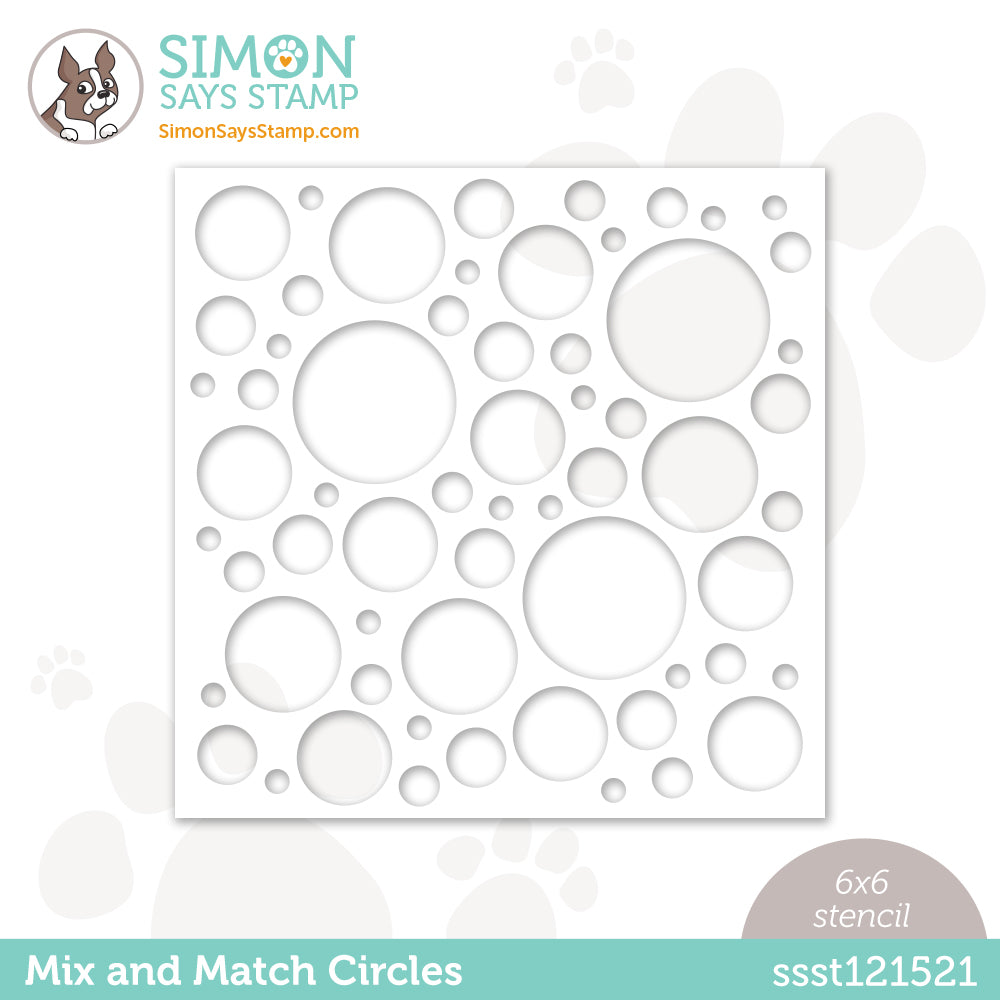 Simon Says Stamp Stencil MIX AND MATCH CIRCLES ssst121521