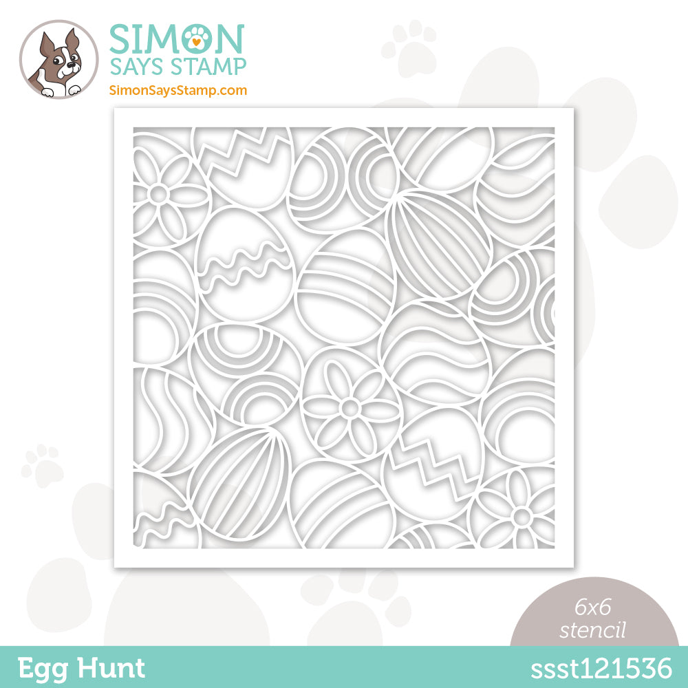 Simon Says Stamp Stencil EGG HUNT ssst121536