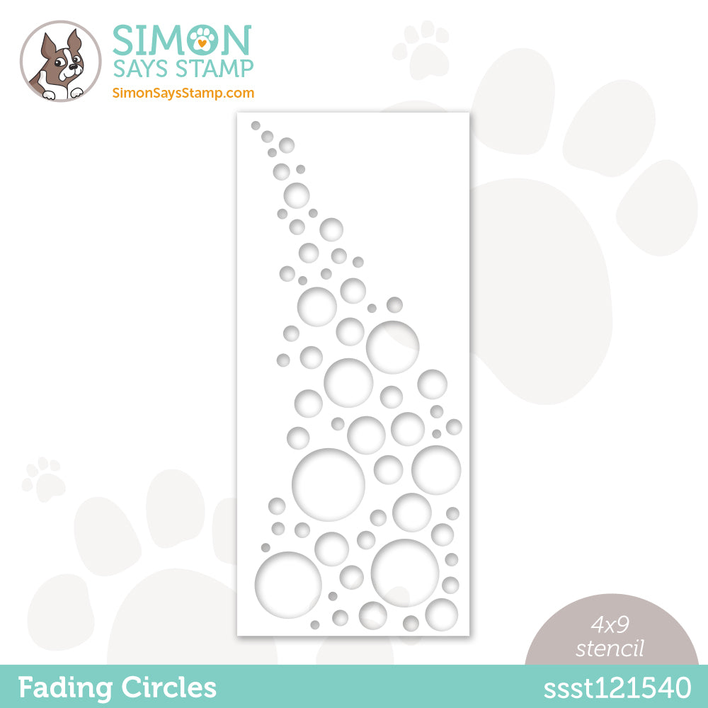 Simon Says Stamp Stencil FADING CIRCLES ssst121540 *