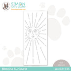 Simon Says Stamp Stencil SLIMLINE SUNBURST ssst221533 *