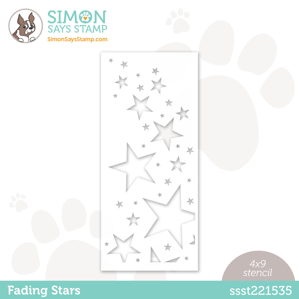 Simon Says Stamp Stencil FADING STARS ssst221535 *
