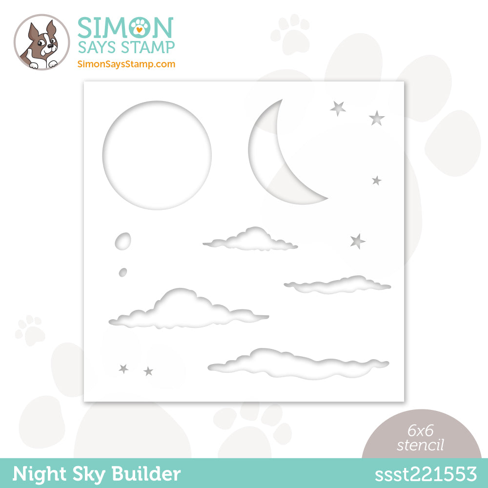 Simon Says Stamp Stencil NIGHT SKY BUILDER ssst221553