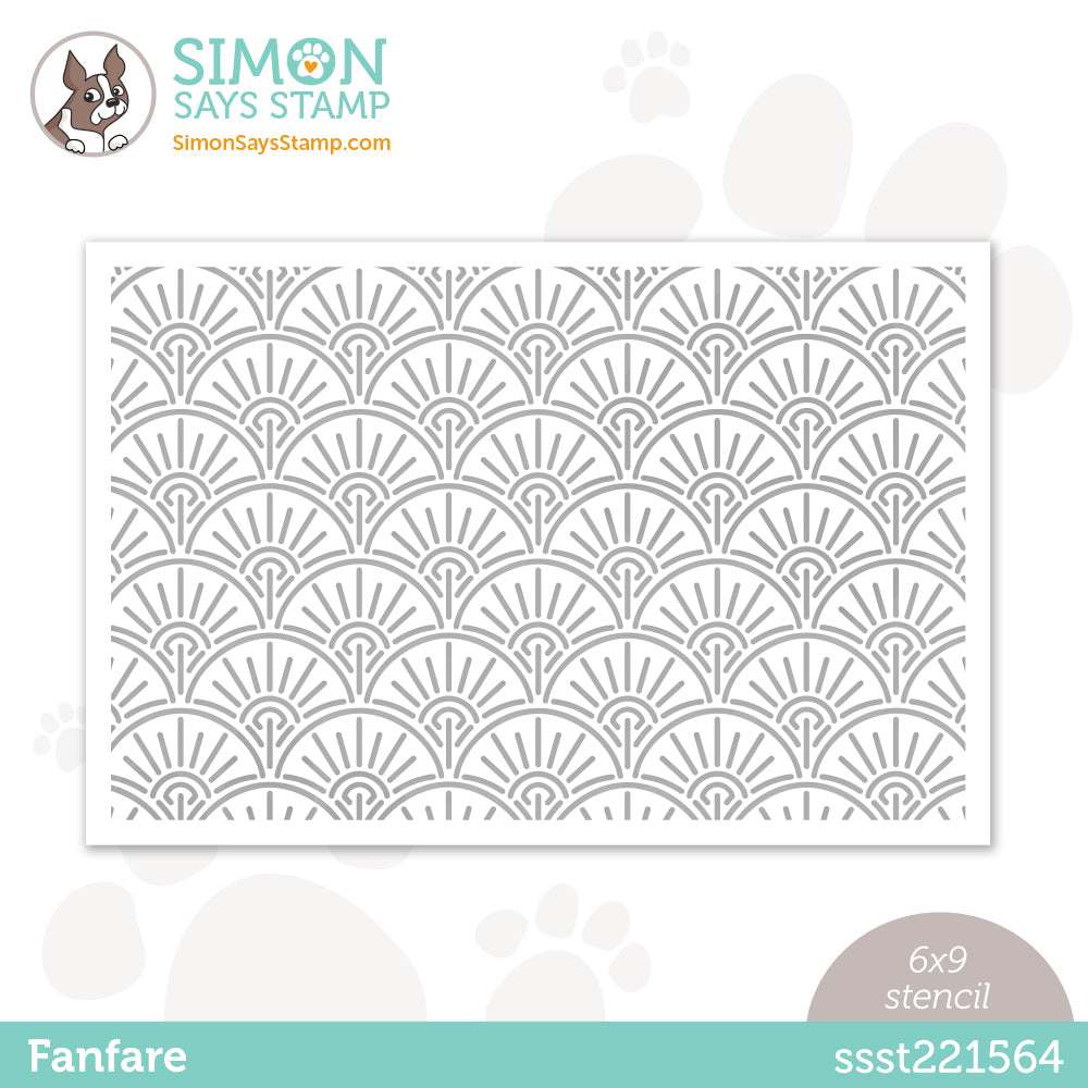 Simon Says Stamp Stencil FANFARE ssst221564