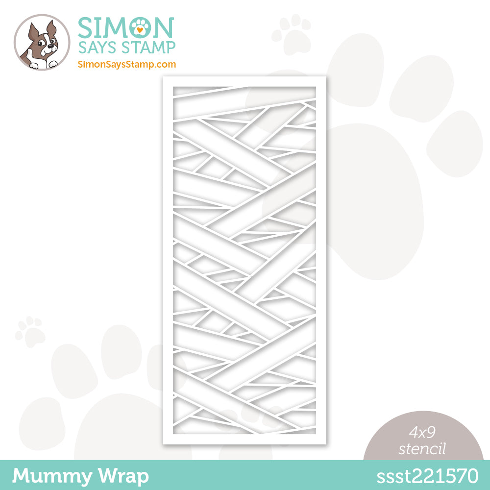 Simon Says Stamp Stencil MUMMY WRAP ssst221570