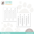 Simon Says Stamp Set of 2 Stencils PARTY CANDLES ssst221587