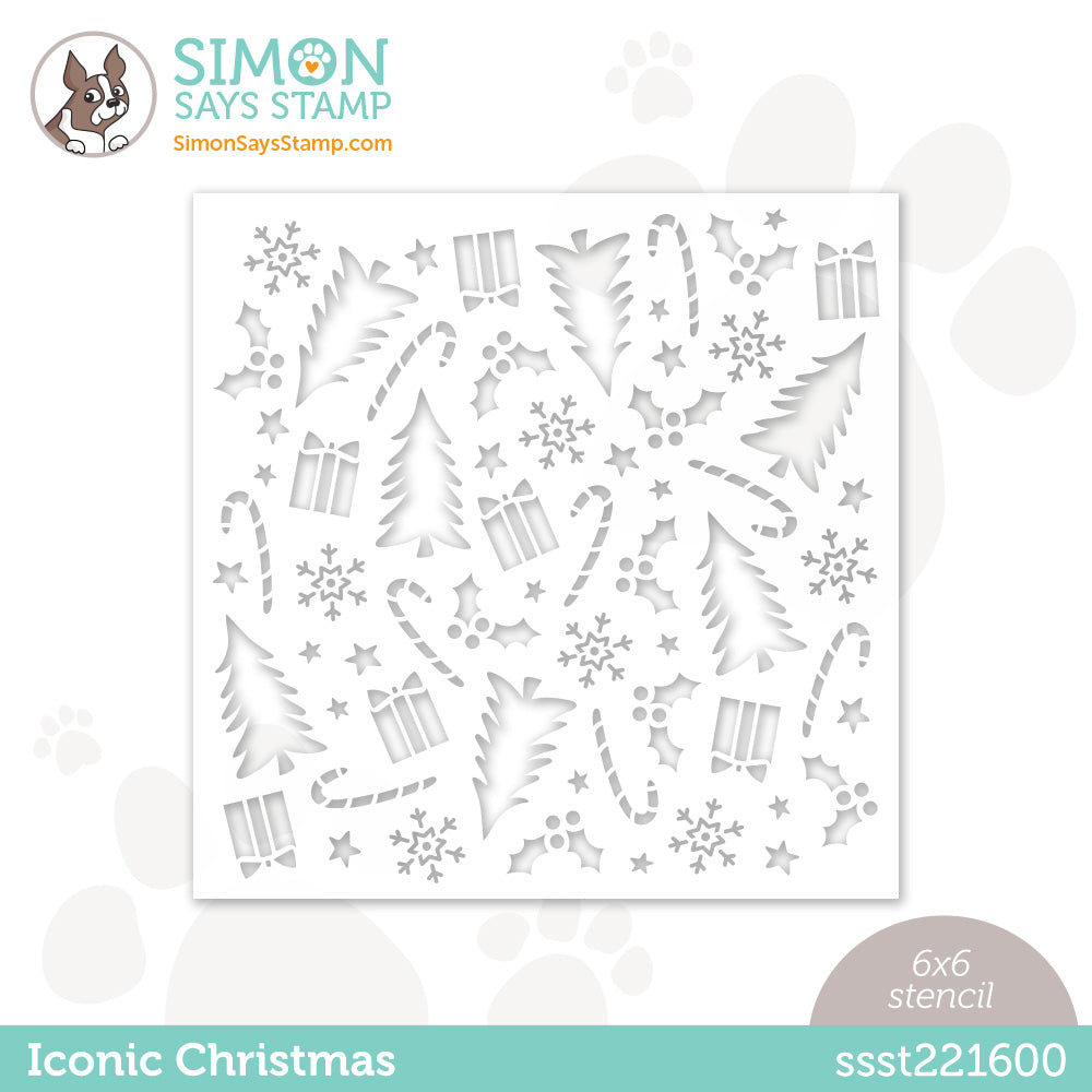 Simon Says Stamp Stencil ICONIC CHRISTMAS ssst221600