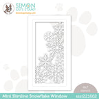Simon Says Stamp Stencil MINI SLIMLINE SNOWFLAKE WINDOW ssst221602