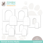 Simon Says Stamp Set of 5 Stencils and 5 Masks Domed Arches ssst221624