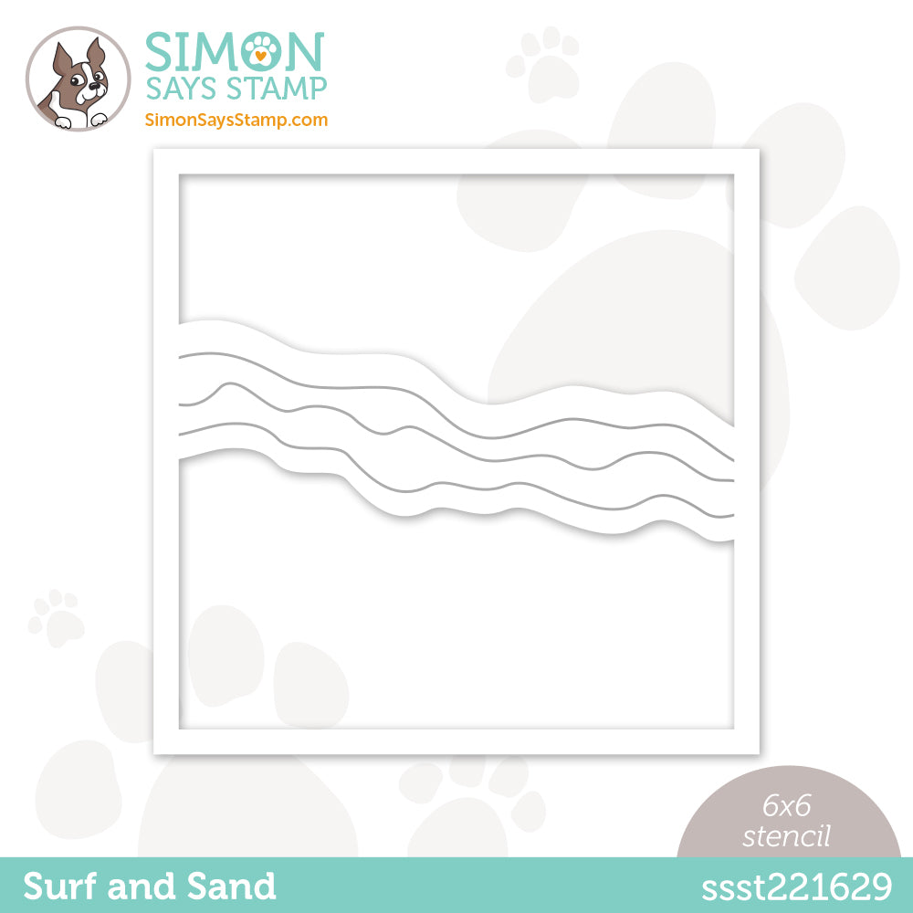 Simon Says Stamp Stencil SURF AND SAND ssst221629