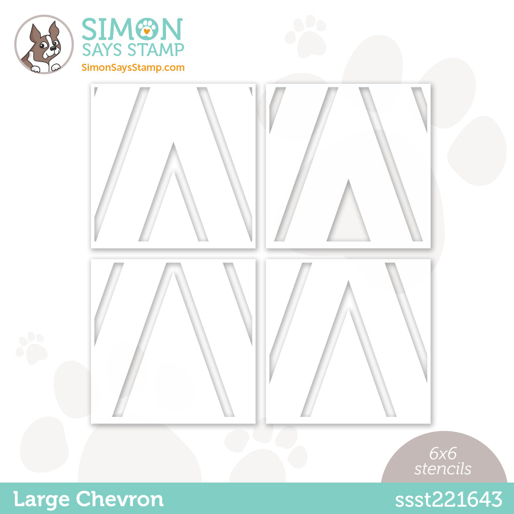 Simon Says Stamp Stencils LARGE CHEVRON ssst221643