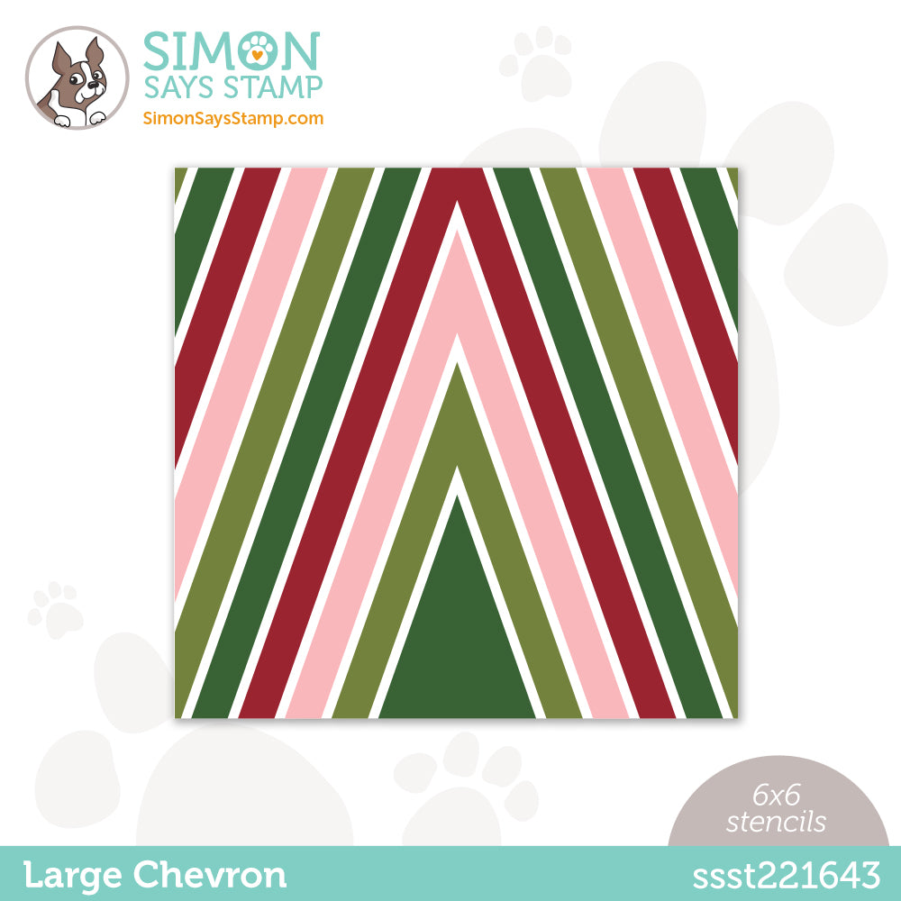 Simon Says Stamp Stencils LARGE CHEVRON ssst221643